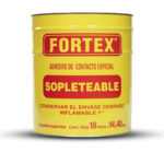 CEMENTO DE CONTACTO "FORTEX" X 18 LTS. "SOPLETEABLE" - ROJO