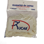 Bolsa Guantes Descartables Látex por 6 unidades